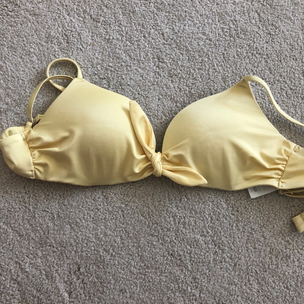 Yellow bikini top